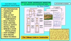 16x24MM Cabin w/Loft Plans Package, Blueprints, Material List & Instruction Guid