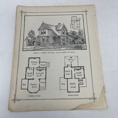 Cottage House Plan 1900 Antique Floor Plans Architectural Designs