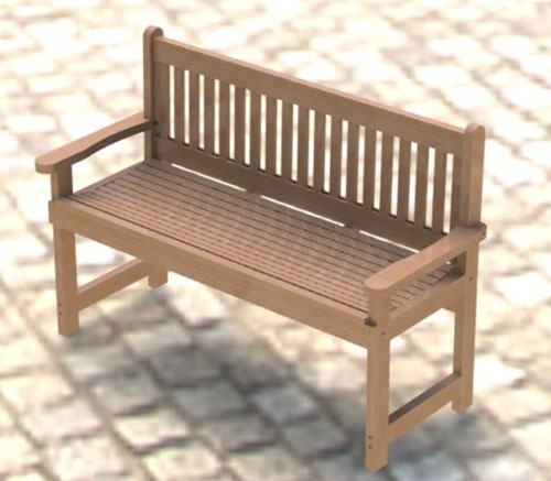 English Style Garden Bench Woodworking Project Plans/Blueprint DIY