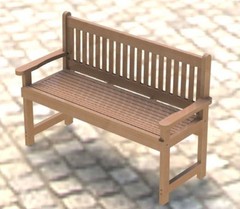 English Style Garden Bench Woodworking Project Plans/Blueprint DIY