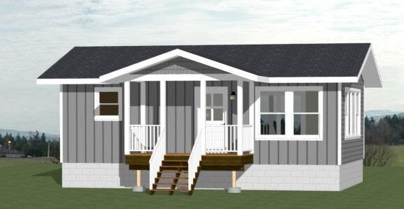 30×20 House — 1 Bedroom 1 Bath — 600 sq ft — PDF Floor Plan — Model 4A
