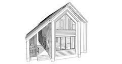 40’x52′ 2-Story, 4 Bed, 3-Bath Cozy Barnhouse Architectural Plans PDF Download.