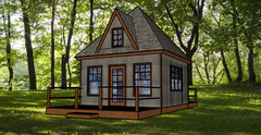 16 x 16 ft Small Cabin or Shed Pyramid Roof Traditional Style 16 O.C. -PDF