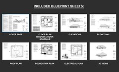 Brick Lane Farmstead Modern House Design 55 x 46 – 3 Bed 3 Bath Blueprint