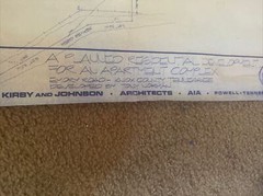 Vintage Blue Print Housing Plan For Apartment Development 1979 Knoxville TN
