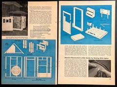 Small Playhouse 4’ x 6’ 8” 1952 HowTo Build PLANS Take-Apart design