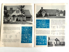 1950’s Mid Century Style Homes in Brick w/ Floor Plans- 32 in Color