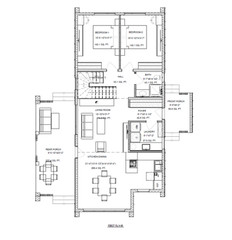40’x52′ 2-Story, 4 Bed, 3-Bath Cozy Barnhouse Architectural Plans PDF Download.