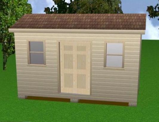 10×16 Storage Shed Plans Package, Blueprints, Material List & Instructions