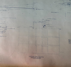 RARE Blueprints of Magnus Farm Historic Farm Rest Home Arlington Heights, IL VTG