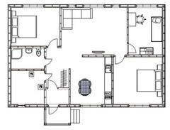 Construction Drawings/ DESIGN / PLANS / Khovajärvi frame house project (KD-94).