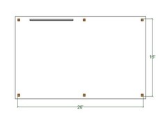 26’x16′ Pavilion with Pergola Plans, Outdoor Gazebo Blueprints