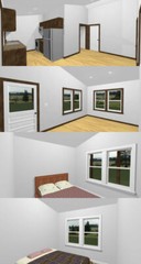 30×40 Duplex — 2 Bedroom 1 Bath — 1,200 sq ft — PDF Floor Plan — Model 4A