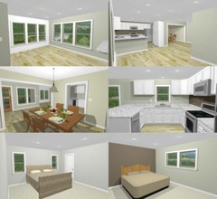 44×48 Apartment with 2-Car 1-RV Garage – PDF FloorPlan – 1,666 sqft – Model 5L