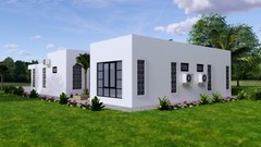40×59 Feet House Plans 12×8 Meter 3 Beds 3 Baths Terrace Roof PDF (A4 Hard Copy)