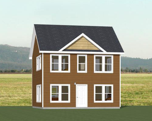 24×24 House — 3 Bedroom — 3 Bath 1,083 sq ft — PDF Floor Plan — Model 7A