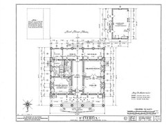 d’Evereux, a Southern Style Plantation House, printed architectural house plans