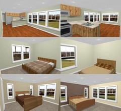 44×48 Apartment with 2-Car 1-RV Garage – PDF FloorPlan – 1,645 sqft – Model 5Q