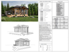 25×18 Backyard Office / Bar / Tiny House Architectural Build Plans PDF Download