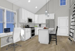 Garage Apartment (ADU) – 1 BR/1BA w/ Loft – Full House Plans, Blueprints #30010B
