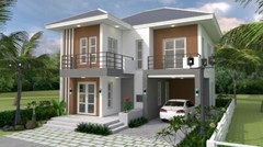 Custom House Plan 9×10 Meter 30×33 Feet 5 Beds 3 Baths Hip Roof (A4 Hard Copy)