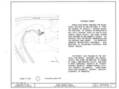 Pope House, a Frank Lloyd Wright Usonian Home, 2 bedrooms, architectural plans