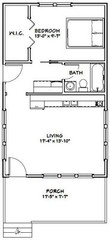 18×30 Tiny House — 540 sq ft — PDF Floor Plan – Model 5