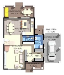 40’x45’ 3 Bed, 3 Bath Modern Cottage Architectural Build Plans PDF Download.