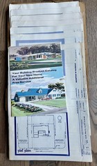 Vintage 70s Midcentury Modern Architectural House Plans Blueprints Home Layout