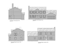 HOUSE PLANS COLONIAL PLANS 2100 SF 3BR-2.5B-2 CAR COLONIAL PLANS #6193