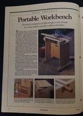 1993 Vintage DIY Shaker Bench Portable Workbench Stool Plans Booklet Woodsmith