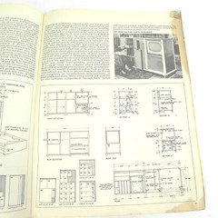 VINTAGE 1960S CRAFTSMAN PLYWOOD HOME STORAGE PLANS BOOK HEAVILY USED