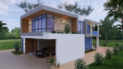 30×49 Feet House Plans 3d 9×15 Meter 5 Bed 4 Bath PDF Plan & A4 Hard Copy