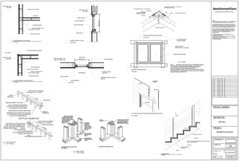 41’x66’ 4 Bedroom, 3 Baths Modern A-Frame Cabin Architecture Plans PDF Download.