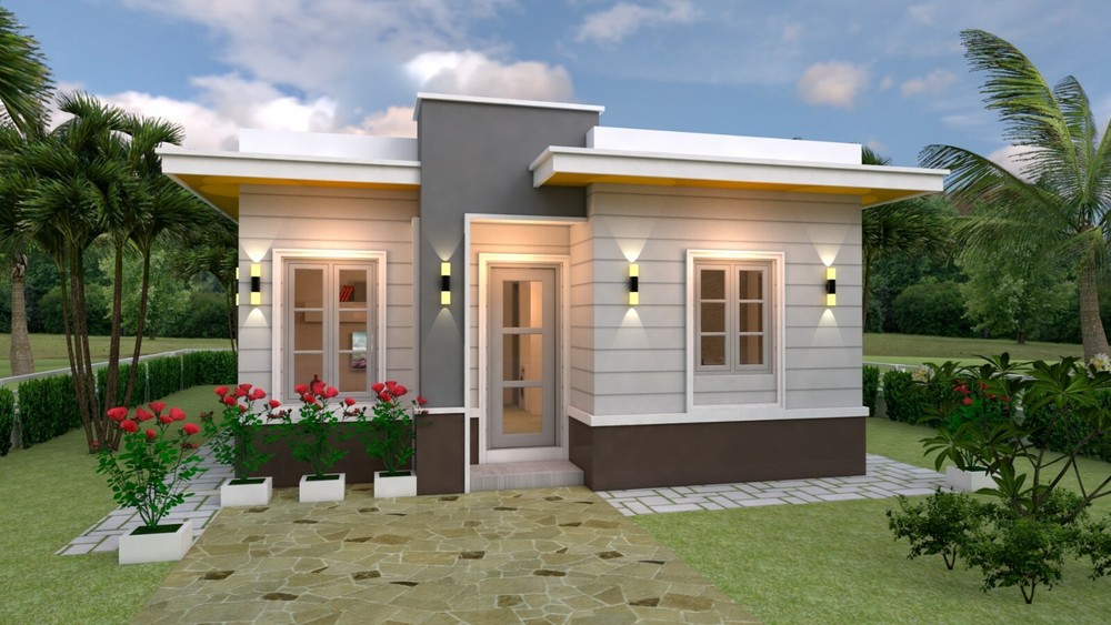 House Design Plan 7×10 Meter 23×33 Feet 3 Bedrooms Terrace Roof (A4 Hard Copy)