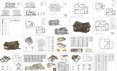 45’x32’ 5 Bed, 3 Bath Two-Story House Architectural Build Plans PDF.