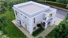 House Design Plan 12×11 Meter 40×36 Feet 4 Bedrooms PDF Plan (A4 Hard Copy)