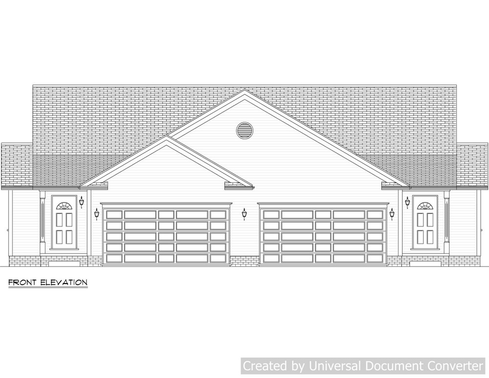 Full Set of Condominium / Duplex building plans 1,376 sq ft