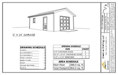 Blueprint for 16′ x 24′ – Post Framed Garage/Shop Plans (Pole Barn)