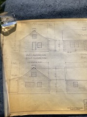 Vintage 1977 Vermont Log Buildings Windham Full Set Blueprints *RARE*