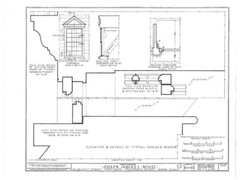 Gambrel Roofed Colonial New England Home, wood framed, PRINTED home plans