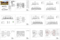 Mill Farm Loft House 4 Bed, 3.5 Bath Architectural Build Plans PDF Download