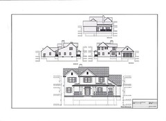 Full Set of two story 4 bedroom house plans 2,841 sq ft