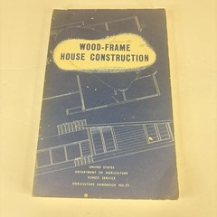 Vintage USDA Wood-Frame House Construction Handbook No. 73 | Blueprint Cover
