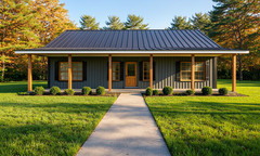 1,250 Sqft (Living) Modern Farm House with – 3 Bd, 2 Ba,