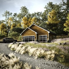 36 ‘x 28’ Garage Plans, 3-Car Traditional Garage Architectural Blueprints