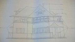 HILLS-DECARO FRANK LLOYD WRIGHT HOUSE, SET OF RESTORATION BLUEPRINTS from 1976