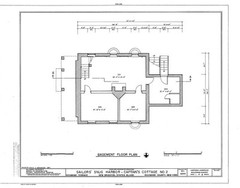 Victorian brick cottage with porches and dormers, architectural printed plans