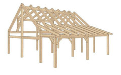 24′ x 30′ Forest Ridge Cabin Timber Frame Plan Set