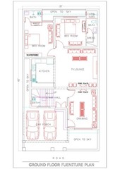 Modern House Plan Double Storey 35×65 complete set Front Elevation House Pdf,Dwg